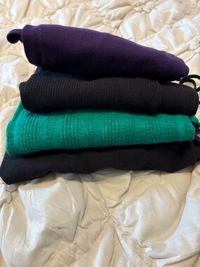Women’s xl plus size lot of Tank Tops in Purple, Black, and Green